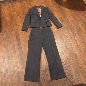 Nine West Charcoal Gray Women's Pantsuit